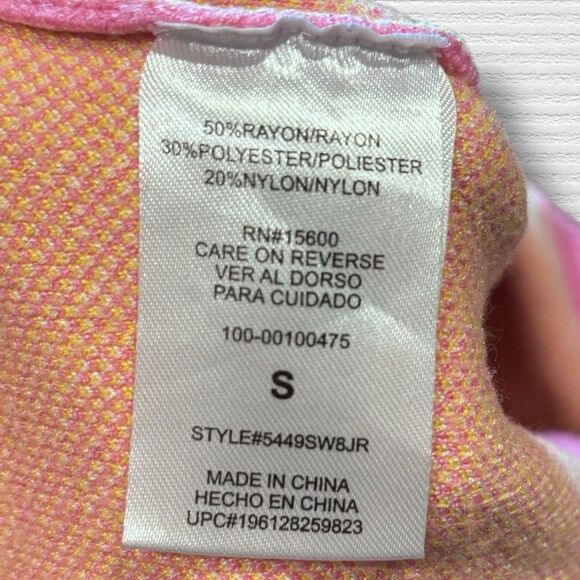 MM By My Michelle Pink Flower Daisy Crop Tank Top Retro Y2K Style Small Stretchy - Picture 7 of 7